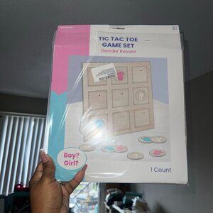 Gender Reveal Tic Tac Toe Board Game